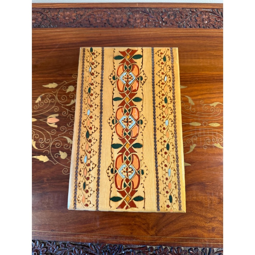 Vintage Russian 3 Tier Carved Cigarette Box - Picture 13 of 17